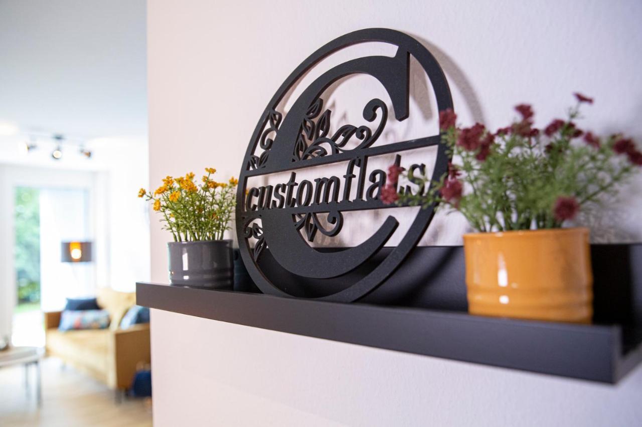 Ferienwohnung Customflats - Tiefgarage - Terrasse - Uninähe Ulm Exterior foto
