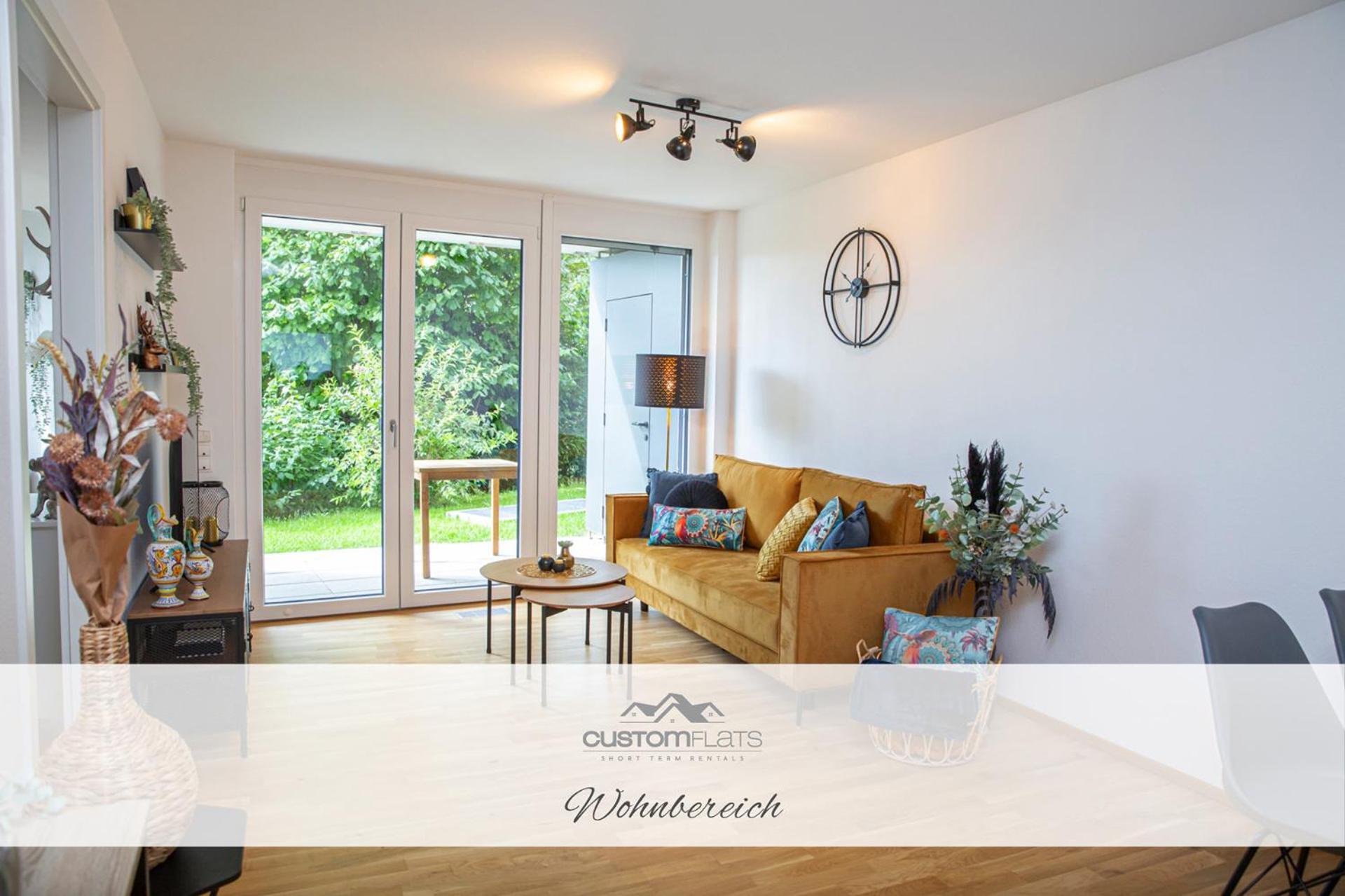 Ferienwohnung Customflats - Tiefgarage - Terrasse - Uninähe Ulm Exterior foto